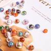 10pcs/Bag 8/10/12mm Murano Transparent Glass Lampwork Beads For Jewelry Making Women DIY Bracelet Flower Rondelle Faceted Beads