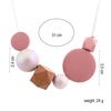 JMXD-Candy Wood Bead Pendant Necklace Women's Pearl Necklace Fashion Fashion Jewelry, Accessories
