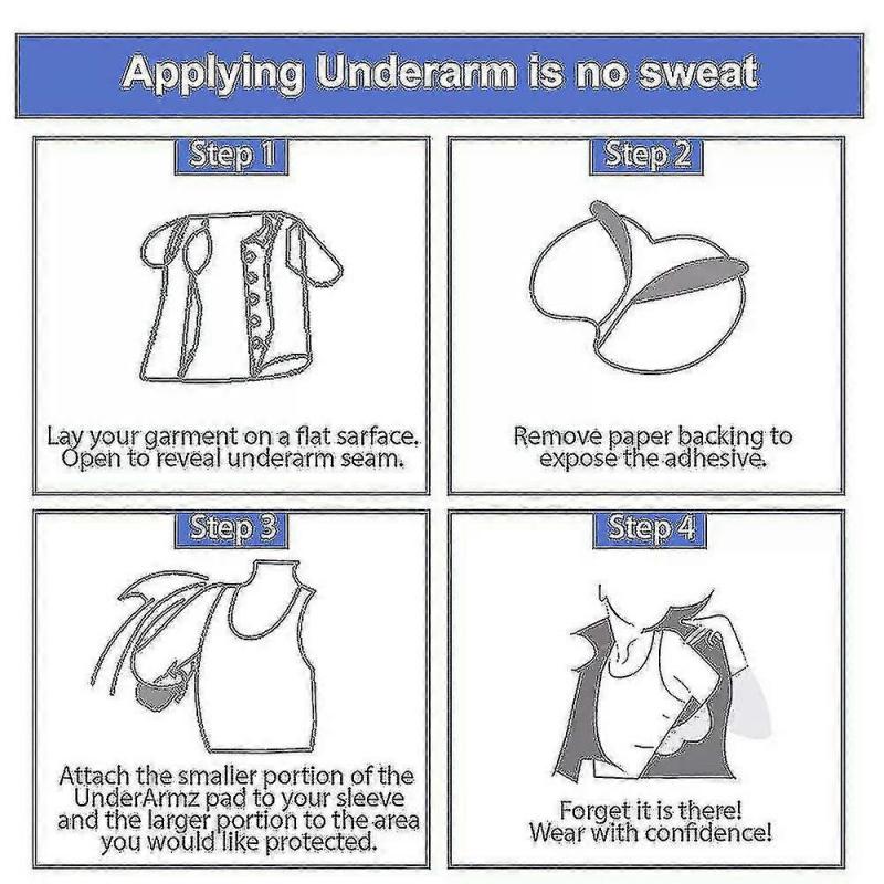 100 Pcs Underarm Sweat Pads,aoeoun Armpit Sweat Pads For Women And Men, Disposable Underarm Pads For Sweatin