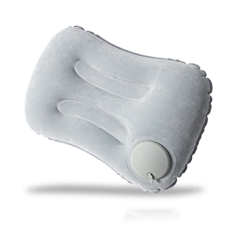 Flocking Inflatable Square Pillow Multifunctional Outdoor Camping Portable Storage Travel Pillow Home Office Supplies