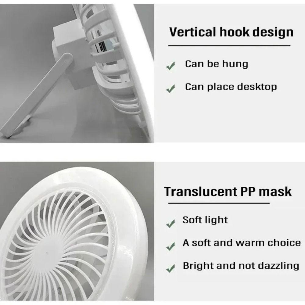 Energy Saving Camping Fan Light Super Quiet Hanging Fan  Lamp Ceiling Fan Light  Outdoor Tent