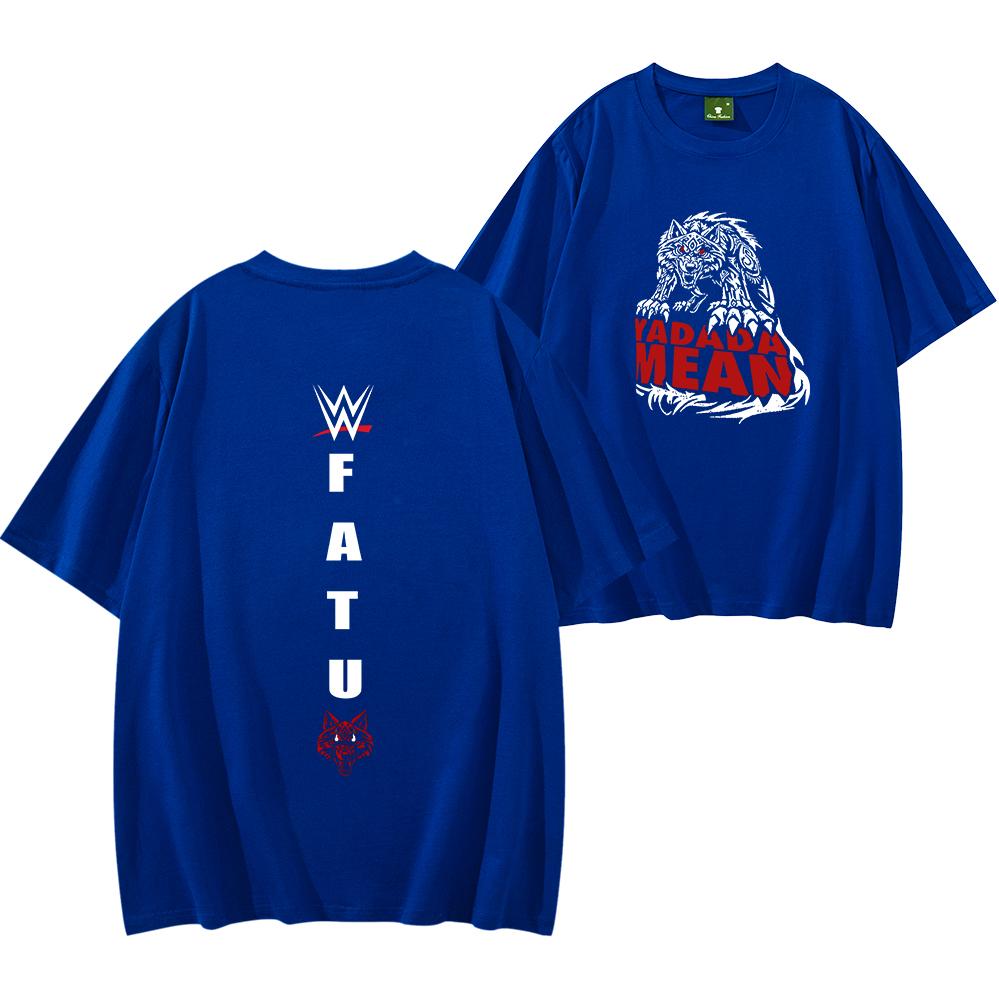 Jacob Fatu Plemienny Wilk Yadada Mean Koszulka Jacob Fatu Koszulka Męska Damska Krótki Rękaw Streetwear Hip Hop Topy Ubrania Y2K