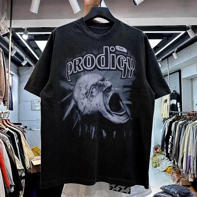 Репринт The Prodigy, The Chemical Brothers Черная футболка с коротким рукавом Мужская Женская Унисекс Футболка XXXXL