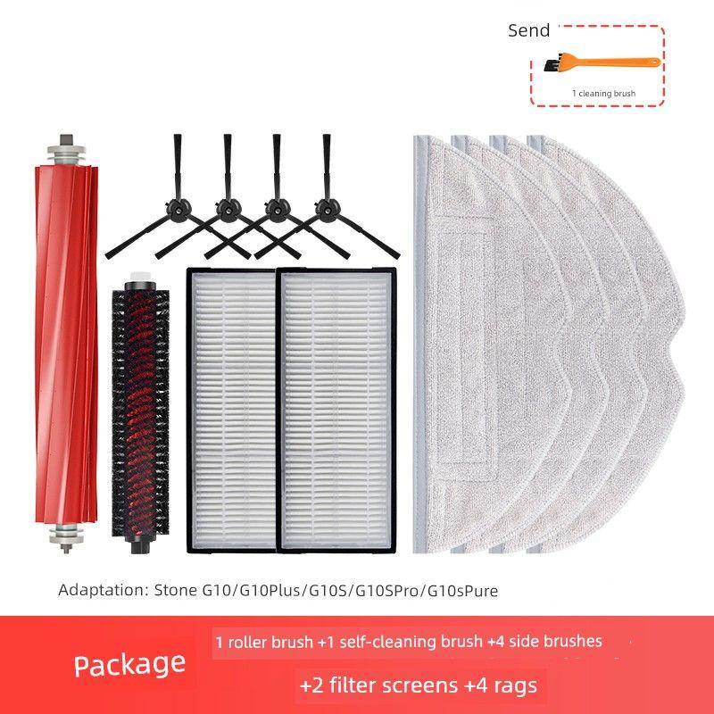 With Stone Robot Cleaner G10s/Pro/Pure Accessories Mop Filter Screen G10 Rolling Brush Dust Bag Side Brush Rag