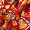 Yitao Bohemian Red Vintage Ethnic Travel Shawl - Silk-Like Cotton Linen Sunscreen Scarf for Women