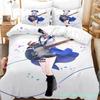 Project SEKAI Hoshino Ichika Set Biancheria da Letto Ragazzi Ragazze Twin Queen Size Copripiumino Federa Letto Bambini Adulti