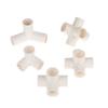 Heavy Duty PVC Pipe Coupler 20/25/32/40/50mm 3/4/5/6 Way 3D Connectors for Agricultural Irrigation DIY Pipe Rack Plumbing Repairs
