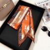 Korean Version of Rabbit Long Silk Scarf Streamer Women's Spring and Autumn New Scarf Double-layer Double-sided Decorative Scarf Handle Tied Bag