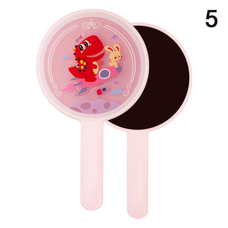 Portable Ins Liquid Shape Heart Mirror Handheld Desktop Cosmetic Mirror Makeup Mirror Travel Metallic High Definition Mirror