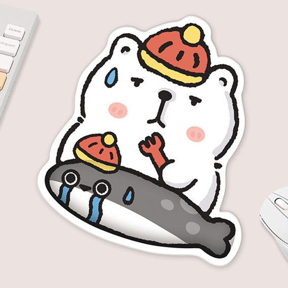 Capybara Printed Mouse Wrist Support Pad Soft Keyboard Pad Cartoon Mouse Pad  Computer Accessories
