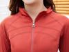 Women's Slim Fit Stand Collar Yoga Wear Long Sleeve T-Shirt - Stylish & Elastic for Autumn