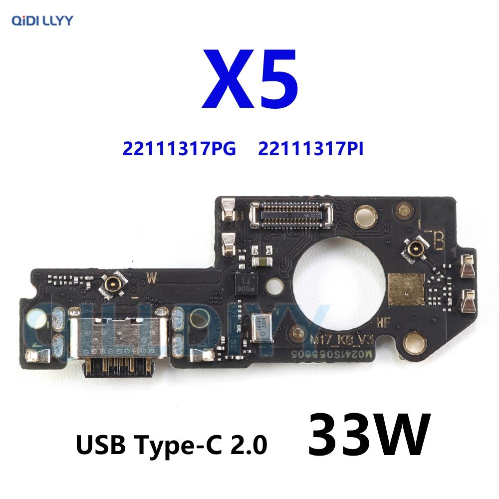 For Xiaomi Poco X5 USB Charging Port Dock Charger Connector Micphone Board Main Motherboard Flex Cable Fast Charge