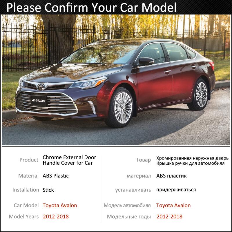 For Toyota Avalon XX40 40 2013 2014 2015 2016 2017 2018 Carbon Fiber Car Door Handle Cover Pad Sticker Styling