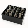Set elegant de 12 pahare Zodiac - Vase chinezești Baijiu Multifuncționale și reutilizabile Perfect pentru cadouri