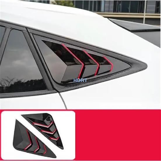 Car Styling Accessories For Toyota Harrier Venza  + Rear Window Blind Shades Frame Louver Cover Exterior Sticker Trim Part
