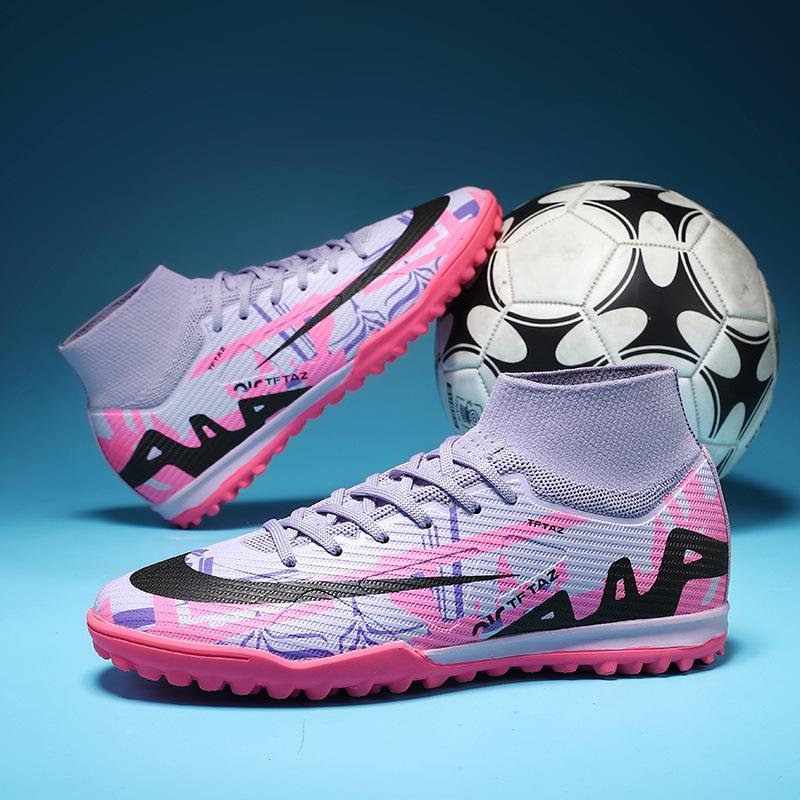 Factory Spot Football Shoes High Top AG Long Nails TF Broken Nails Student Lawn Game Training Sports Shoes