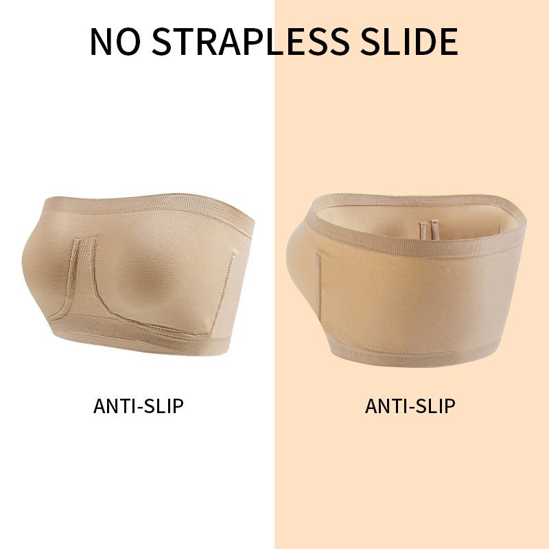 Strapless Wireless Bandeau Bra