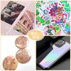 Sitengle Holographic Transparent Clear Holographic 6 Set of A4 Size Cutting DIY Oshikatsu of Stickers, Sheets, Types, 24, (210297mm), Self-Adhesive,
