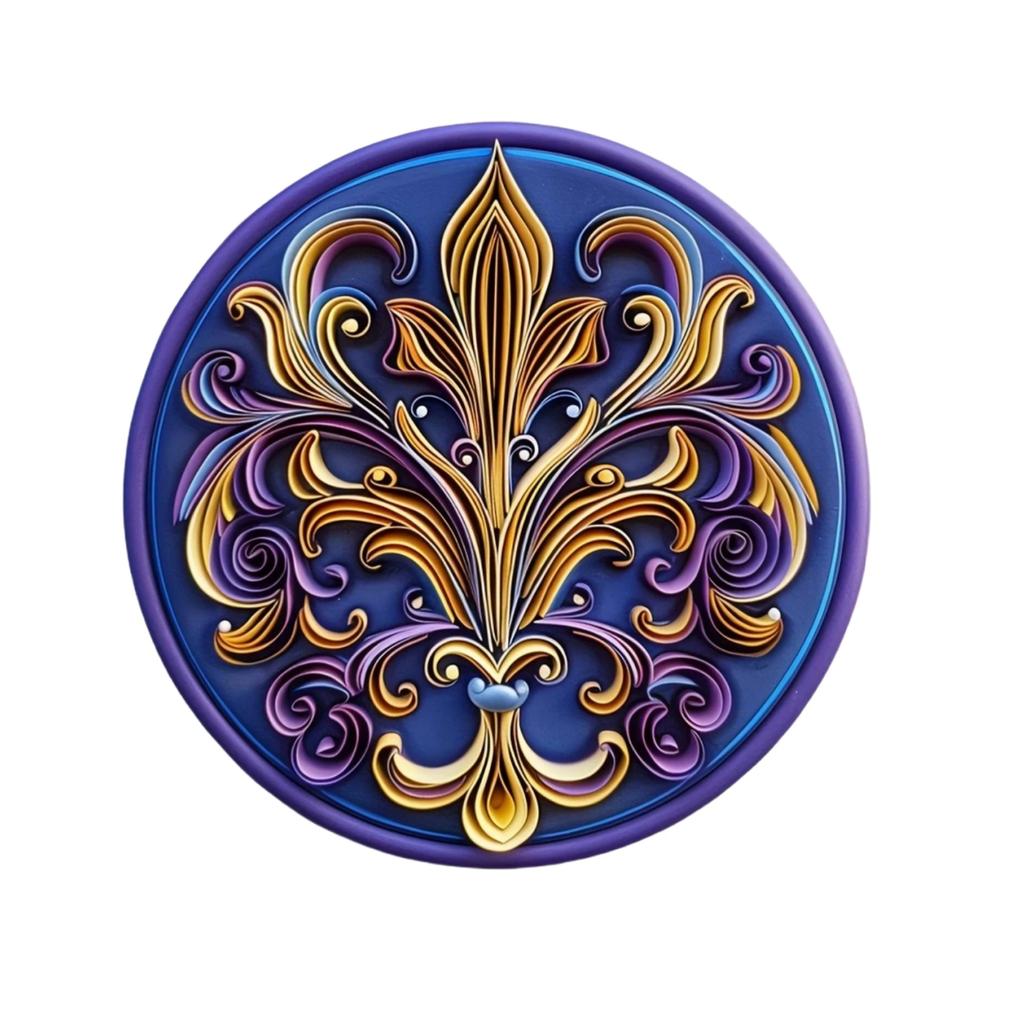 Round Metal Aluminum Sign Art Sun and Moon Wreath Decorative Plates Entrance Gift Mask Theme For Bar Club Home Room Wall Decor