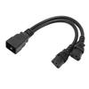 IEC320 C20 to Dual C13 Splitter Power Cord IEC320 C20 Male to IEC320 C13 Female Y Splitter Converter Adapter Cable