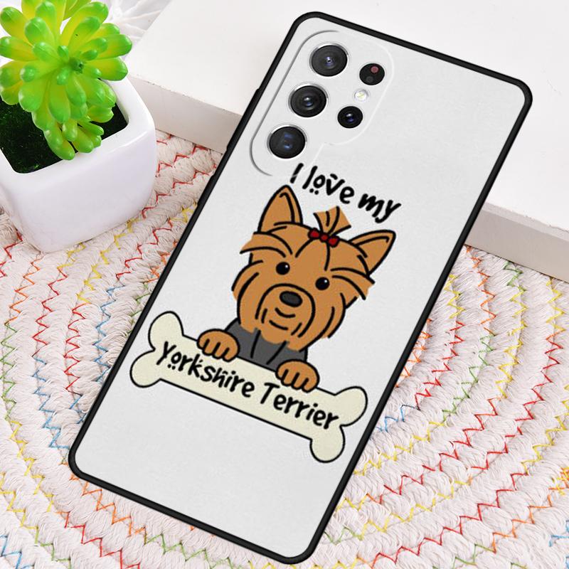 Yorkshire Terrier Yorkie Hund Haustier Handyhülle Für Samsung Galaxy note 10 pro S26 S25 S24 S23 S22 Ultra Plus S21 FE S20 Hülle