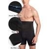 Sauna Shorts for Men Sweat Pants High Waisted Compression Underwear Tummy Control Shapewear Workout Training Capris Body Shaper Boxer Briefs