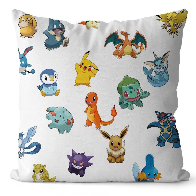 

Подушка Pokémon Pokemon Pikachu Мила декоративна наволочка Підходить для дому, вітальні, дивана, кімнатної прикраси 18x18Inch