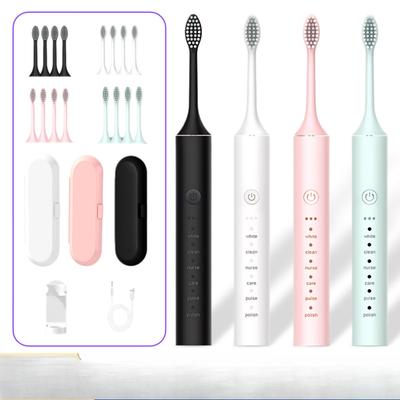 Electric Toothbrush Men's and Women's Rechargeable Ultrasonic Soft-bristled Toothbrush Outdoor Travel Household Toothbrush