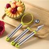 4PCS/SET Comfortable Grip Fruit Carving Tool Kit Rust-proof Watermelon Ball Scoop  Chef
