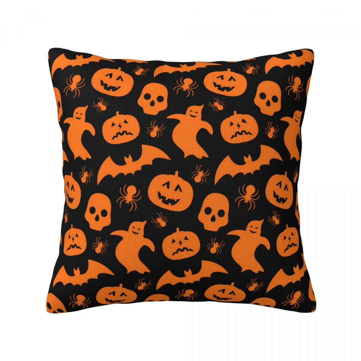 

Хэллоуин тыква и паутина с принтом наволочка для дома, гостиной, дивана, украшение, наволочка на молнии из полиэстера 40x40cm