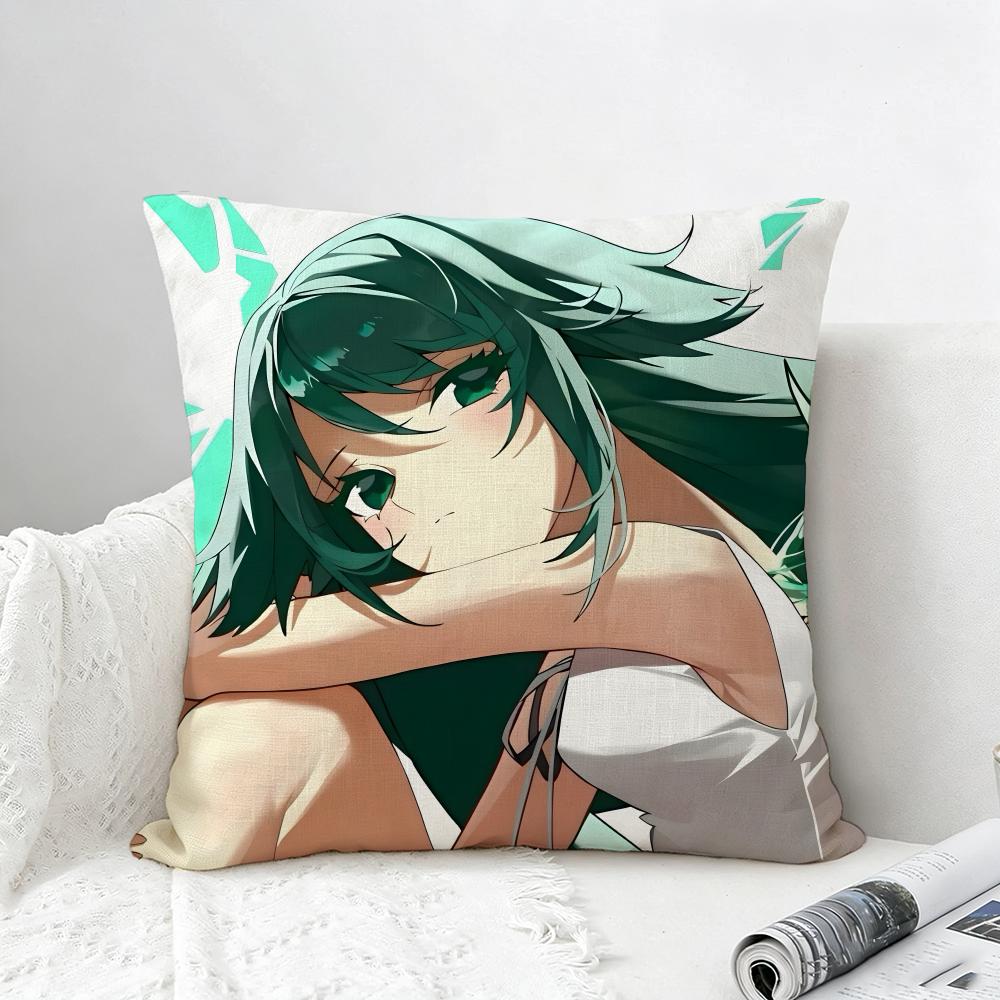 Game Saya no Uta Cushion Cover Natural Linen Pillowcase Set AllinOne Decor for Sofa Bedroom Chair