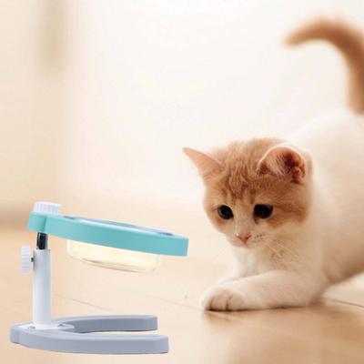 Pet Nastavitelná Zvedací Miska Pes Kočka Protiskluzová Ochrana Krku Nakloněná Skleněná Krmná Miska Krmítko