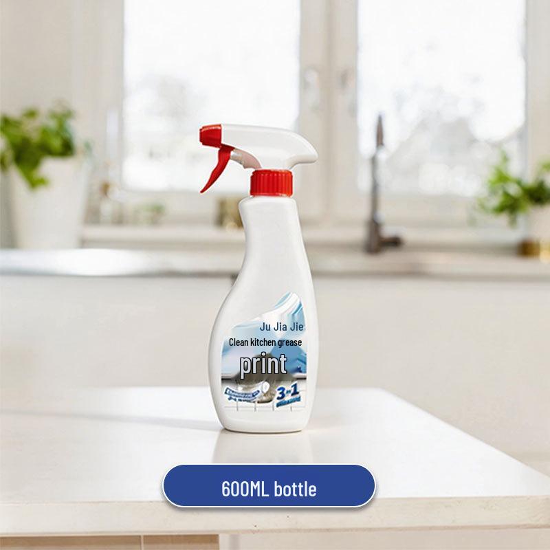 Powerful Oil Stain Remover for Kitchen Range Hoods - Heavy-Duty Foam Cleaner for Home Use