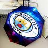 1PC Manchester City F.C Printed Umbrella Folding umbrella, automatic umbrella 8-Frame for Travel, camping Fan gifts Christmas Gifts