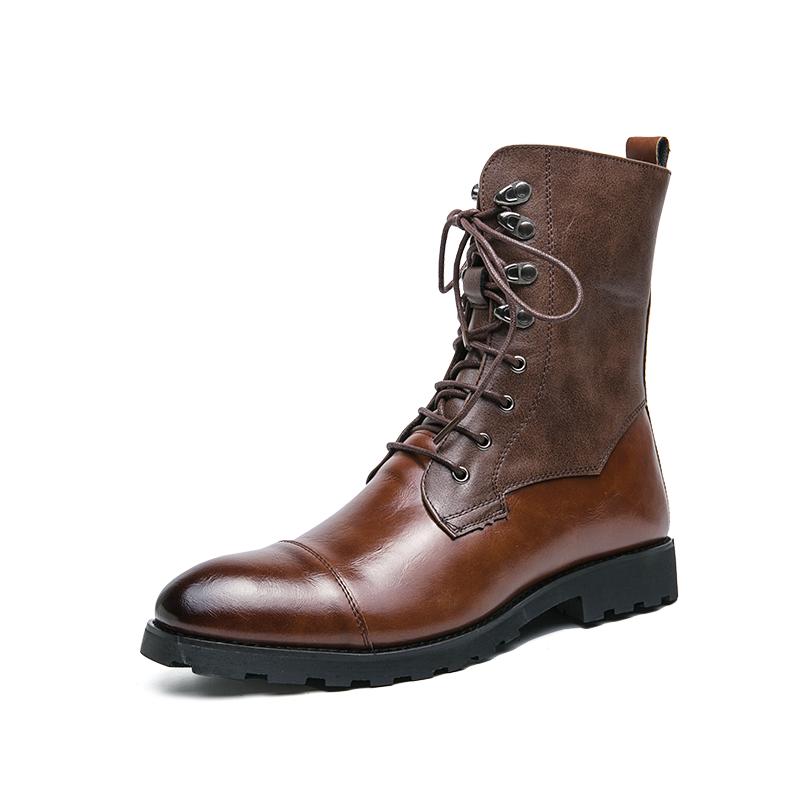 Casual Men's Long Boots Trendy New Designer Styles  Leisure Business Party Office Outdoor Motorcycle Black Brown Plus Size Shoes