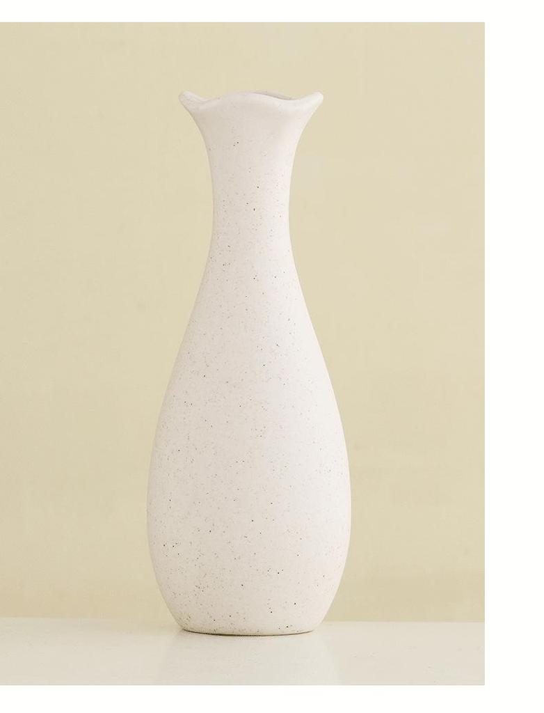 Shumen High-Class Small Mouth Ceramic Vase for Desktop Flower Arrangement
