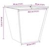 VidaXL Planters 2 Pcs 30x30x30 Cm Corten Steel, Outdoor Planter, Flower Box, Garden Box, Planter of 851051