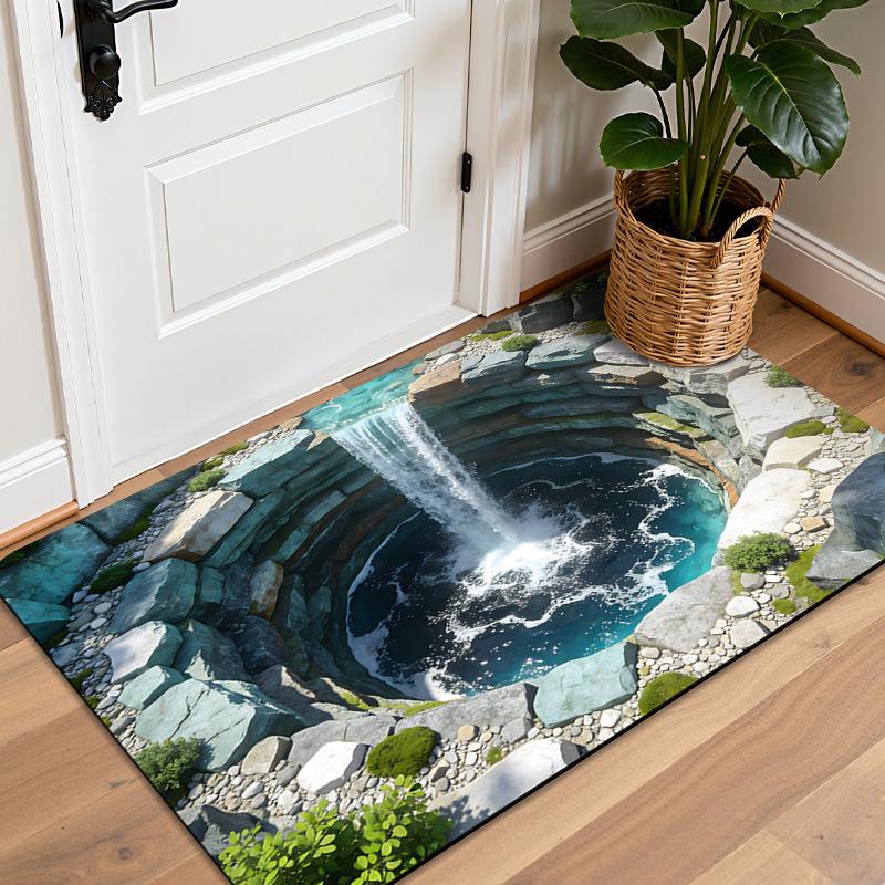 3D Visual Trap Floor Mat, New Bathroom Floor Mat, Entrance Door Mat, Entrance Door Mat, Entrance Door Mat