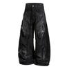 Unisex Relaxed Straight Fit Denim Jeans Vintage Streetwear Style Cotton Blend Mid-Rise Long Pants