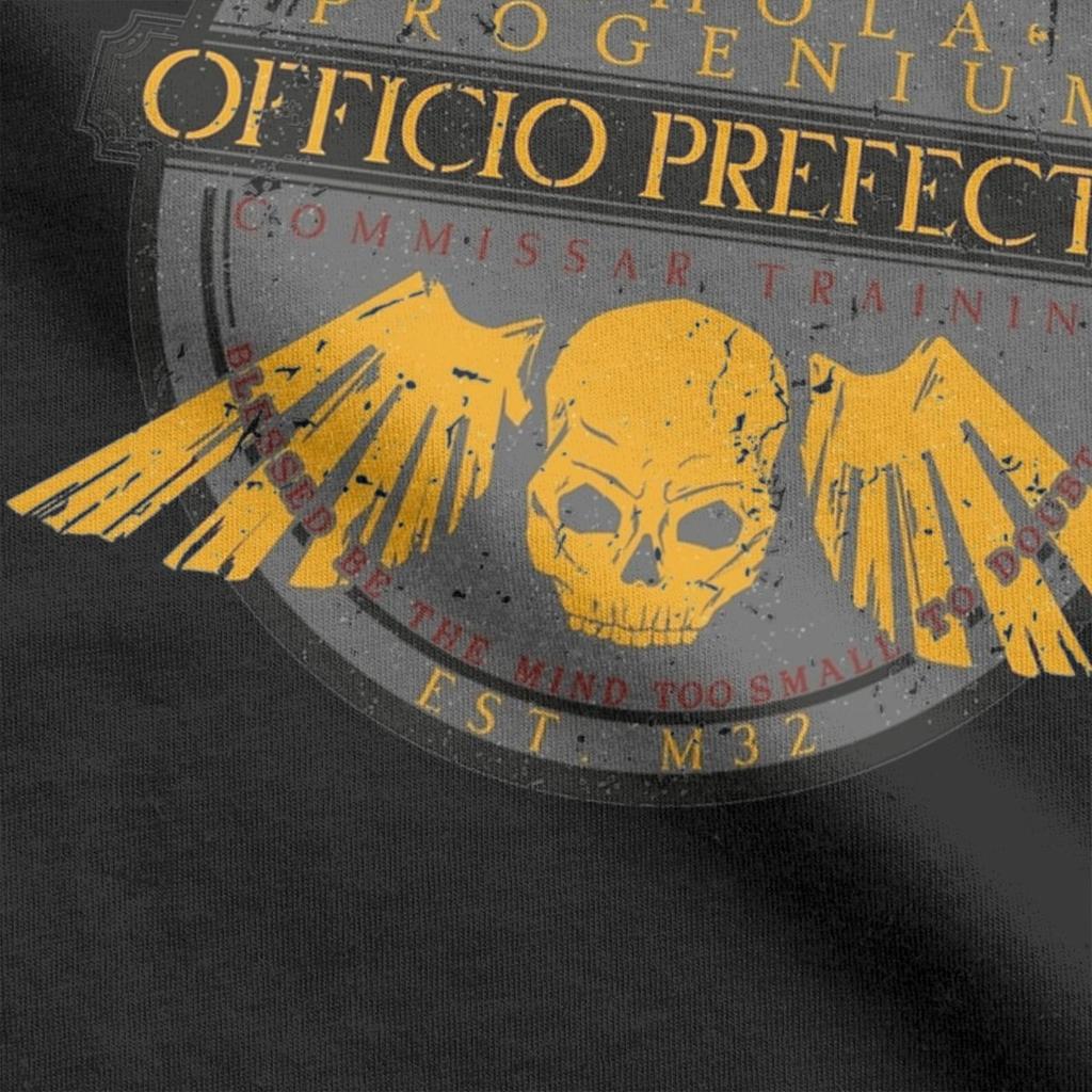 Schola Progenium Commissar Training Astra Militarum Men T Shirt Casual Tees Short Sleeve T-Shirts 100% Cotton Party Tops