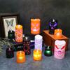 Halloween Pumpkin Candle LED Glowing Pumpkin Lantern Halloween Costume Props Candle Lantern