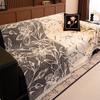 Half Fleece Flower Sofa Cover With Tassels Non Shedding Autumn Winter Sofa Blanket Towel Anti-Dirt Couch Cushion For Living Room