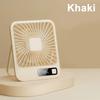 Table Fan, Portable Usb Rechargeable Fan, 180° Tilt Folding Personal Fan With Power Display, 5 Speeds Ultra Quiet Table Fan