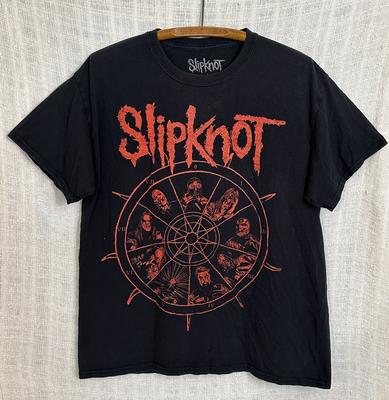Slipknot Men's Large Black W/ Red Double Sided Graphic S/S T-Shirt Band Tee Unisex T-Shirt