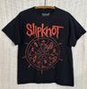 Slipknot Męska Duża Czarna z Czerwonym Dwustronnym Graficznym Krótkim Rękawem Koszulka Koszulka Zespołu Unisex