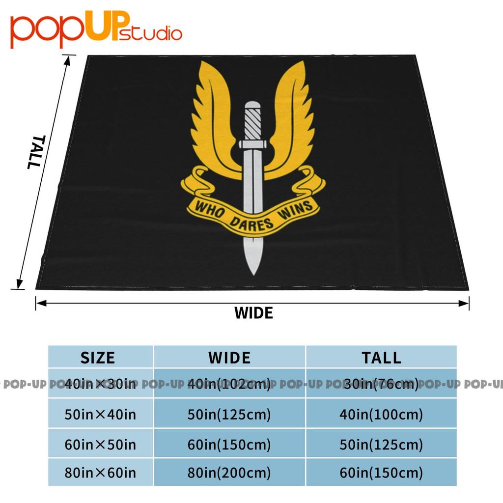 Who Dares Wins British Special Air Service Uk Army Ultra-Soft Blanket Quilt Winter Sofa Cover Bed Covers