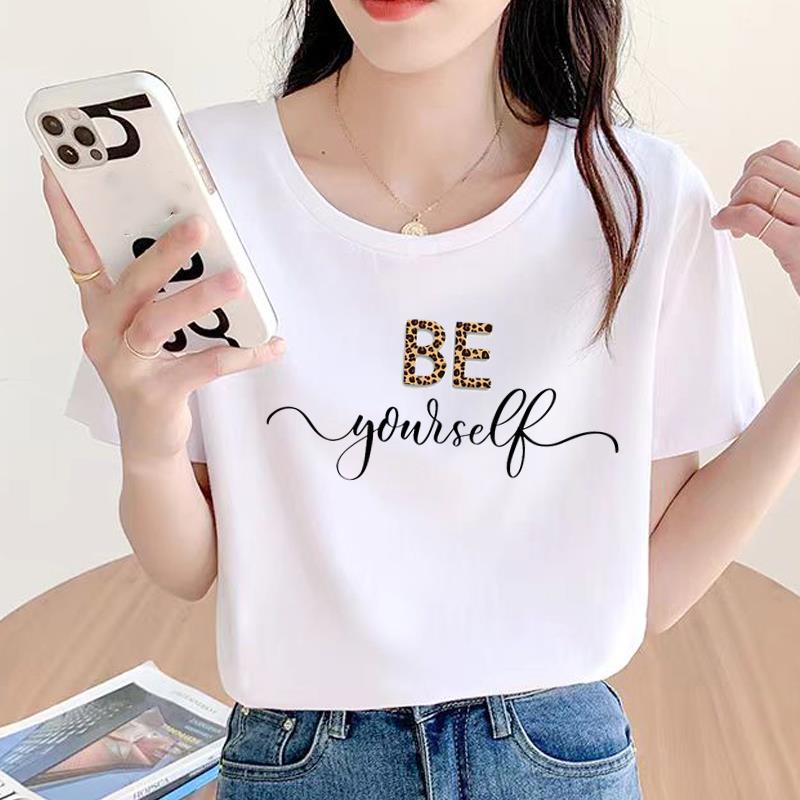 Geometric Trend Women's Short Sleeve Round Neck Fashion T-shirt