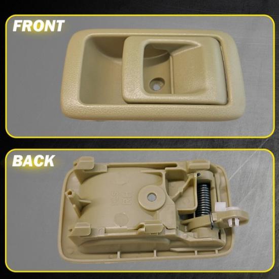 For Toyota Tacoma 2001-04 Inner Door Handle Driver Passenger Side Beige Pair B