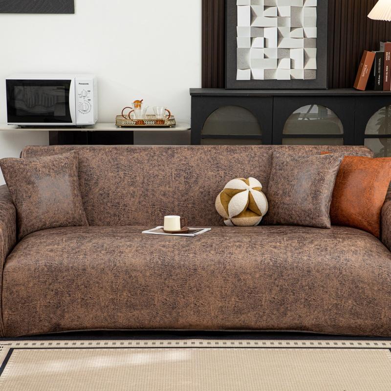 Waterproof Elastic Sofa Cover Adjustable Armchair Protector Corner L Shape Stretch Slipcovers Couch Covers 1/2/3/4/5 Seater