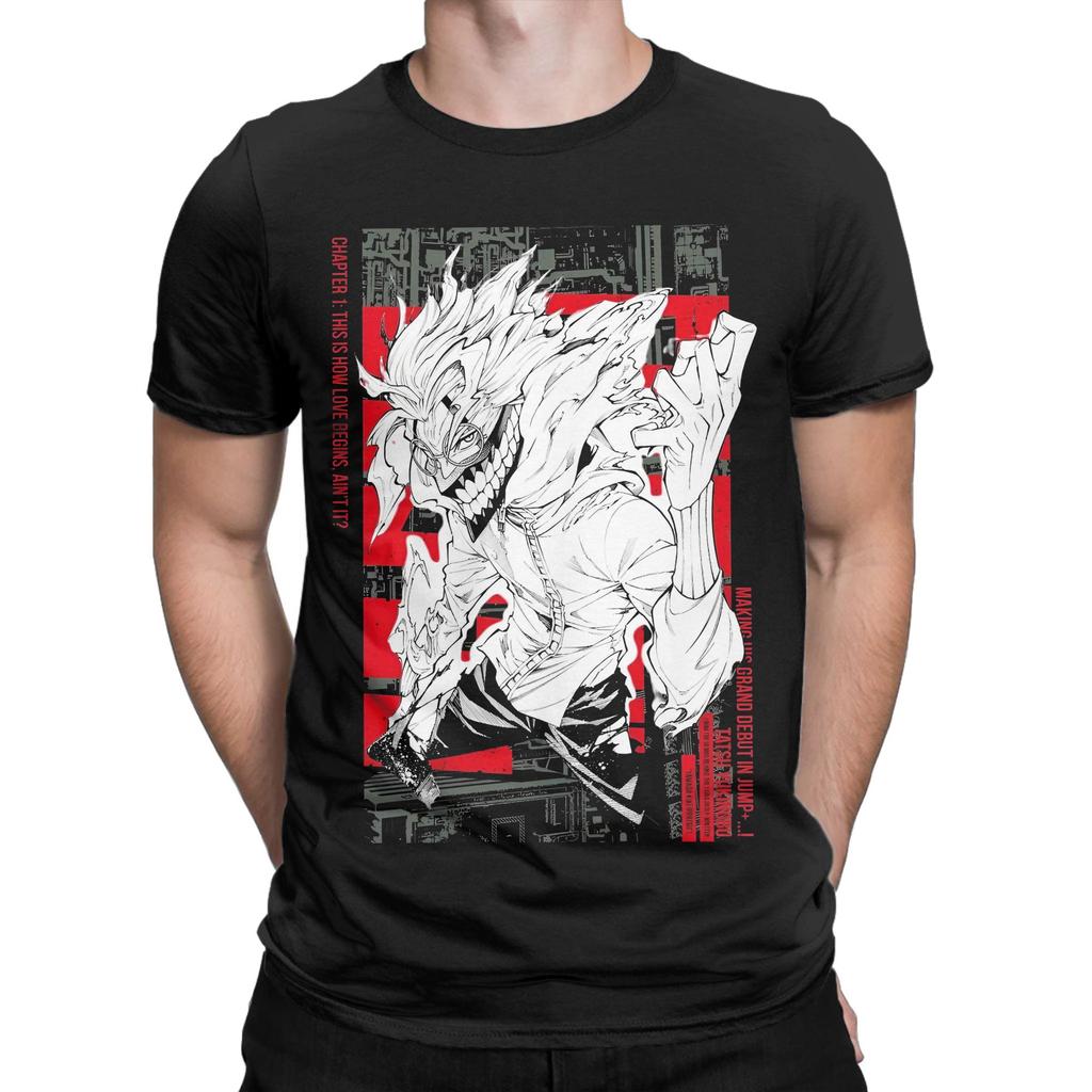 Japan Okarun Dandadan Anime T-Shirt Für Männer Frauen Baumwolle Oberteil T-Shirt Lustig Rundhals Kurzarm